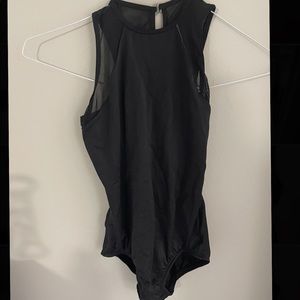 Black Leotard w/ Mesh Back